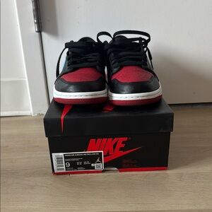Nike Air Jordan 1 Retro Low OG - Black and Red